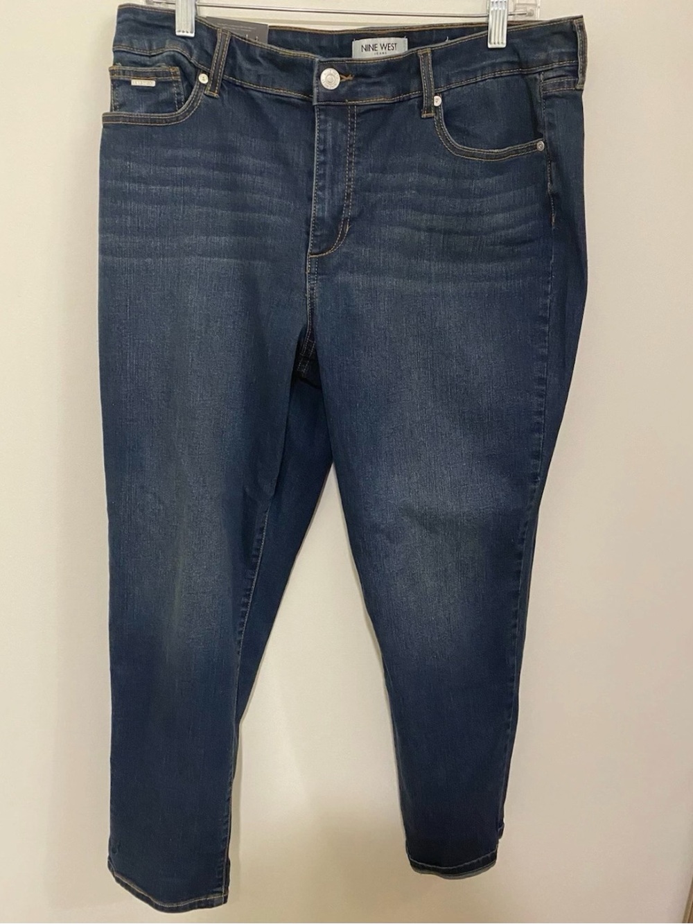 Nine West Blue Cropped Skinny Jeans